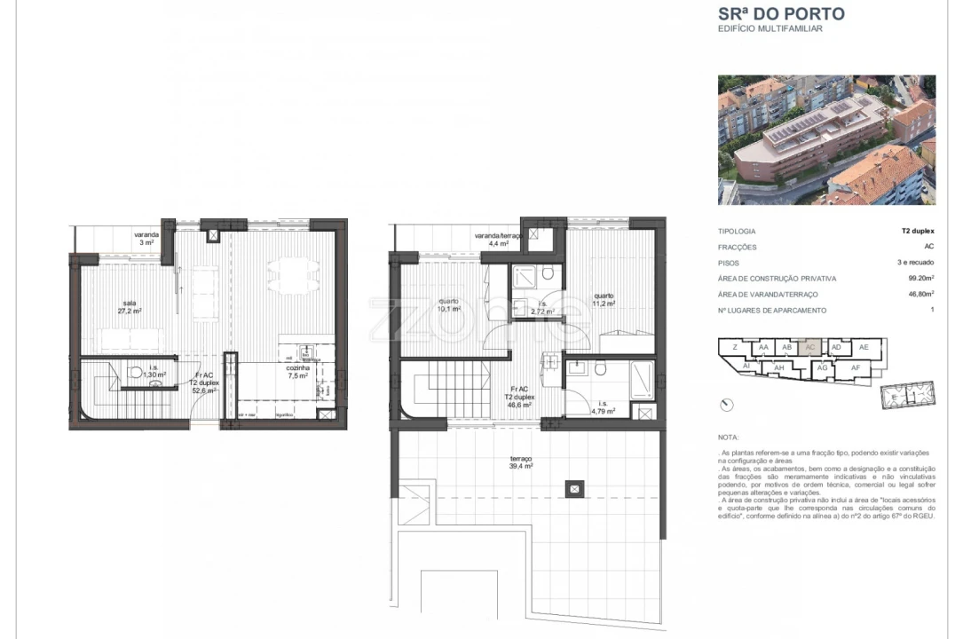 Apartamento T2 para Venda em Ramalde Foto 9