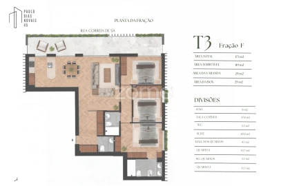 Apartamento T3 para Venda em Lordelo do Ouro e Massarelos