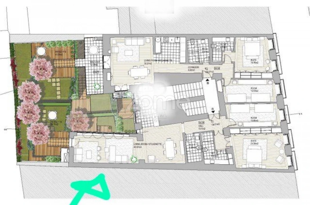 Apartamento T2 para Arrendamento em Santo António Foto 32
