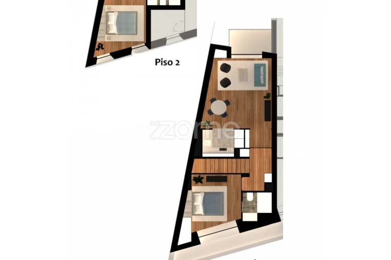 Apartamento T2 para Venda em Cedofeita, Santo Ildefonso, Sé, Miragaia, São Nicolau e Vitória Planta 1