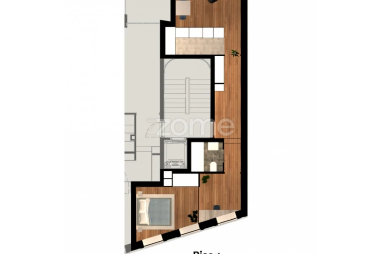Apartamento T1 para Venda em Cedofeita, Santo Ildefonso, Sé, Miragaia, São Nicolau e Vitória Planta 1
