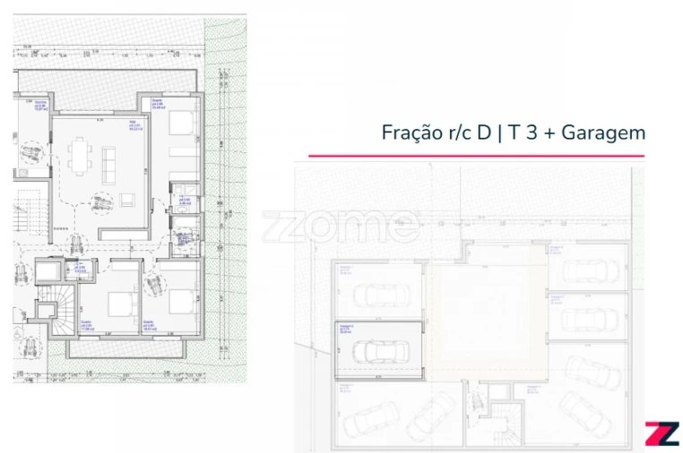 Apartamento T3 para Venda em São Martinho do Bispo e Ribeira de Frades Planta 1