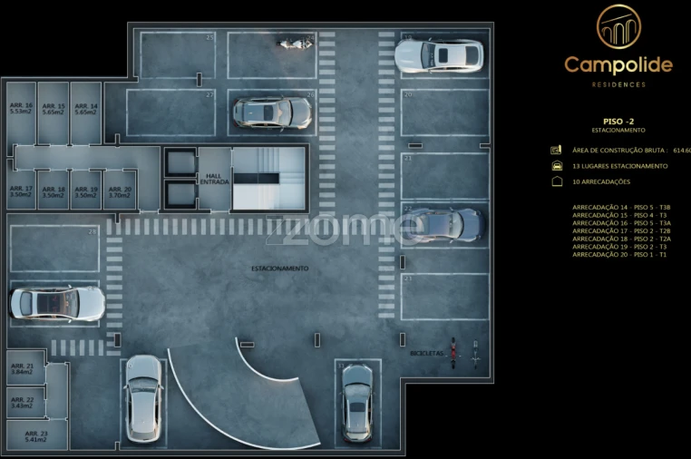 Apartamento T1 para Venda em Campolide Planta 3