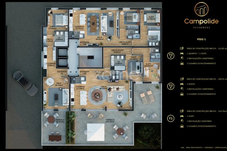 Apartamento T1 para Venda em Campolide Planta 4