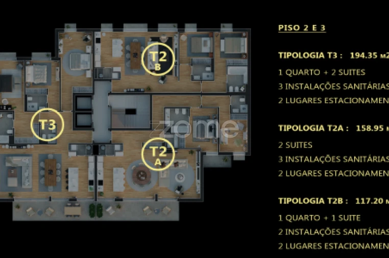 Apartamento T2 para Venda em Campolide Planta 1