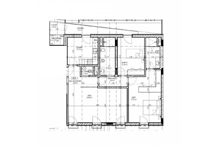 Apartamento T2 para Venda em Areeiro Planta 1
