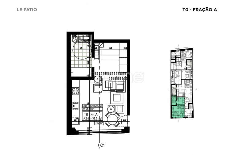 Apartamento T1 para Venda em Santa Maria do Castelo e Santiago e Santa Susana Foto 15