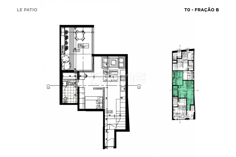 Apartamento T1 para Venda em Santa Maria do Castelo e Santiago e Santa Susana Foto 15