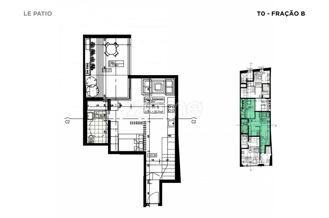 Apartamento T1 para Venda em Santa Maria do Castelo e Santiago e Santa Susana Foto 15