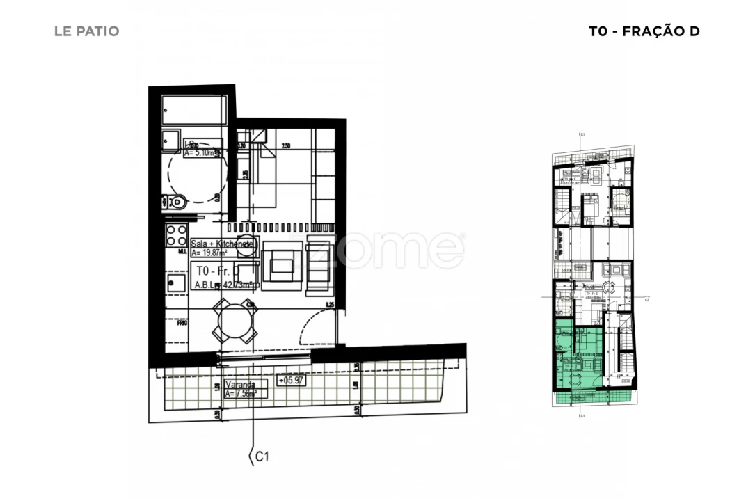 Apartamento T1 para Venda em Santa Maria do Castelo e Santiago e Santa Susana Foto 15