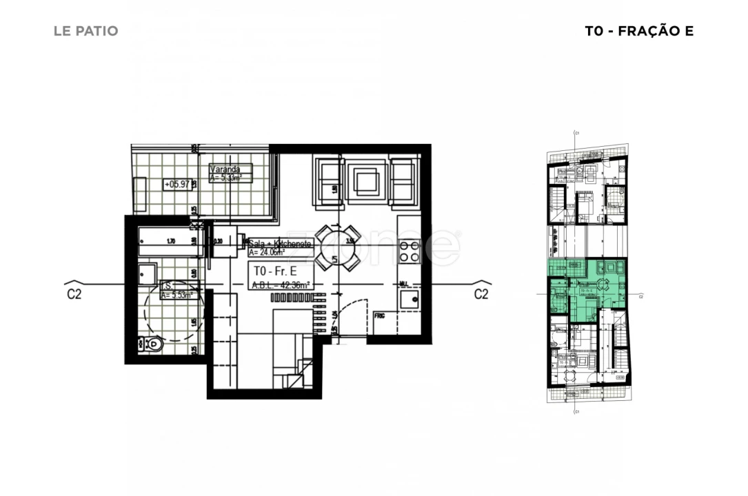 Apartamento T1 para Venda em Santa Maria do Castelo e Santiago e Santa Susana Foto 15
