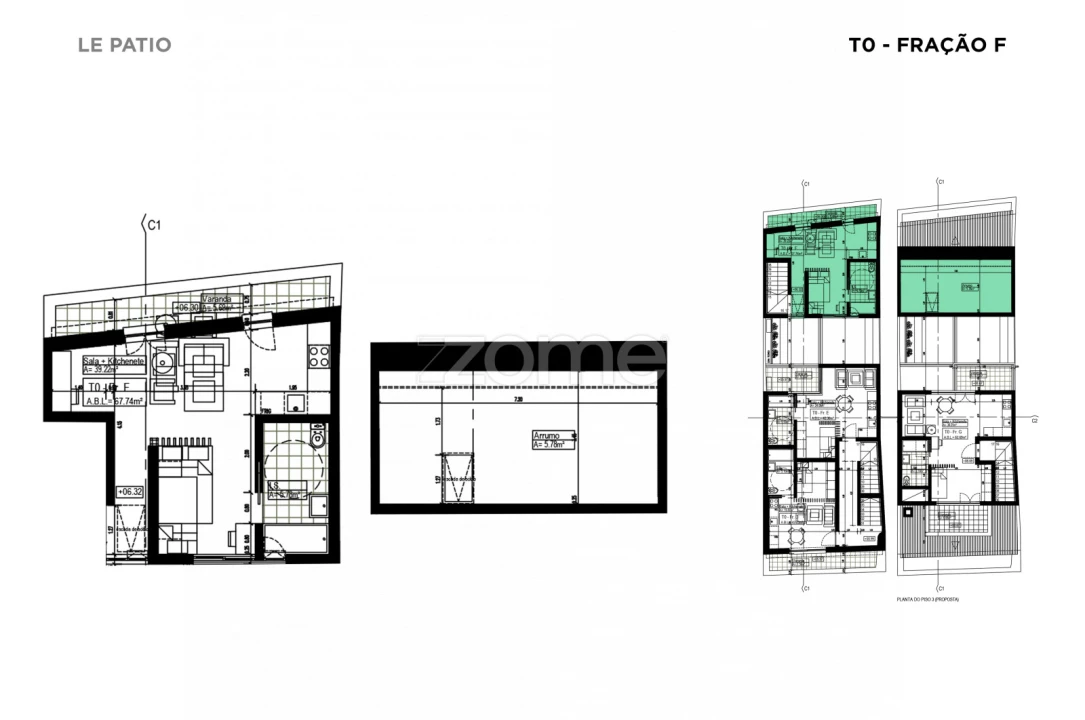 Apartamento T1 para Venda em Santa Maria do Castelo e Santiago e Santa Susana Foto 15