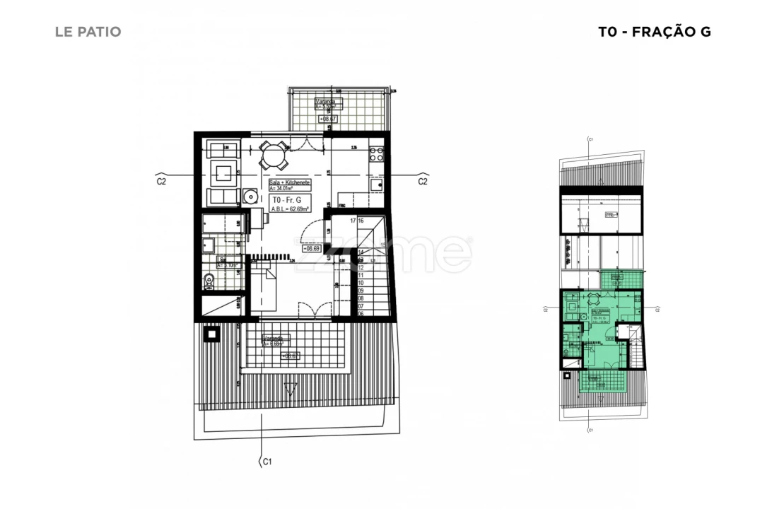 Apartamento T1 para Venda em Santa Maria do Castelo e Santiago e Santa Susana Foto 15
