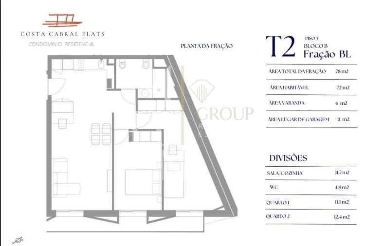 Apartamento T2 para Venda em Paranhos Foto 8