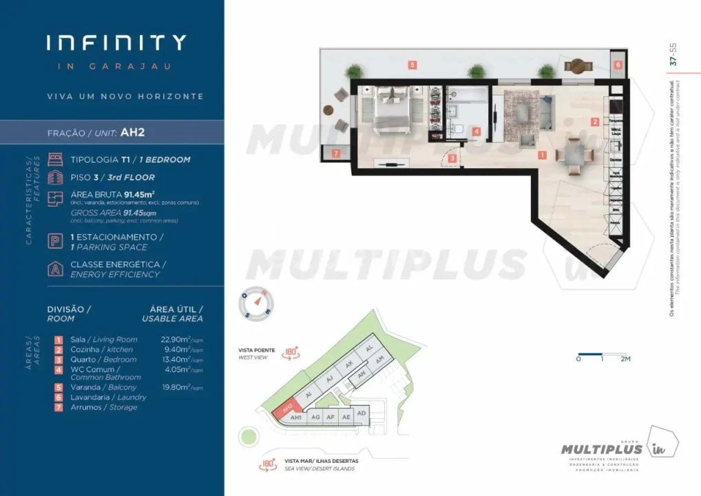 Apartamento T1 para Venda em Caniço Foto 2