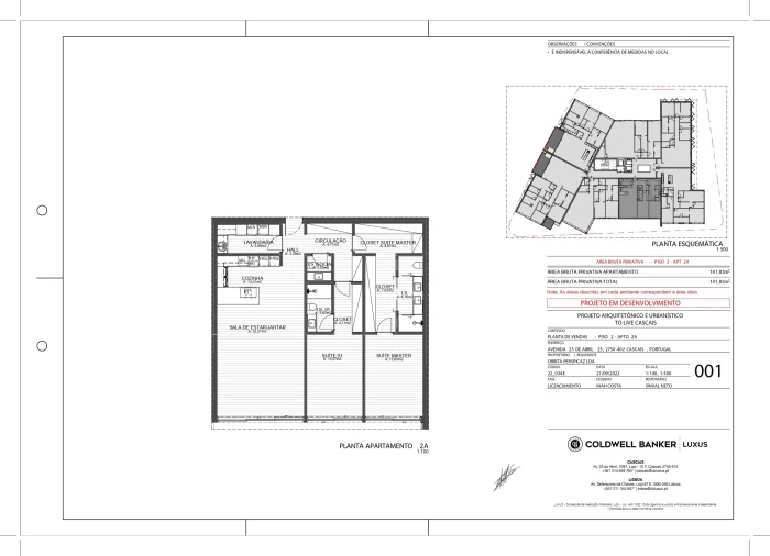 Apartamento T2 para Venda em Cascais e Estoril Planta 1