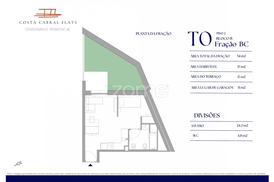 Apartamento T1 para Venda em Paranhos Foto 4