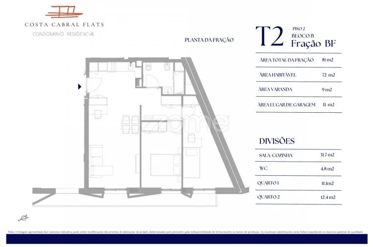 Apartamento T2 para Venda em Paranhos Foto 4