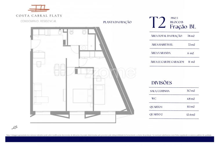 Apartamento T2 para Venda em Paranhos Foto 3