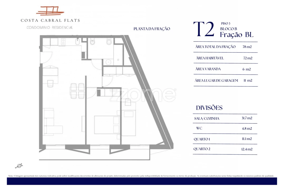 Apartamento T2 para Venda em Paranhos Foto 3