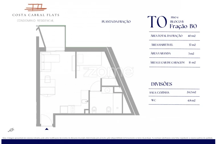 Apartamento T1 para Venda em Paranhos Foto 5