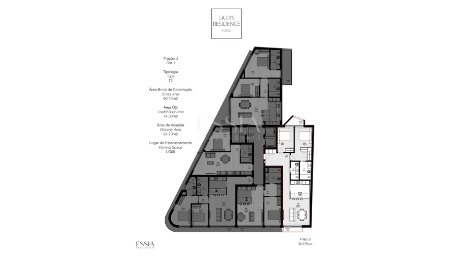 Apartamento T2 para Venda em Paranhos Planta 1