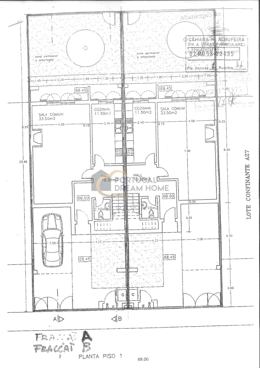 Moradia T3 para Venda em Albufeira e Olhos de Água Planta 1