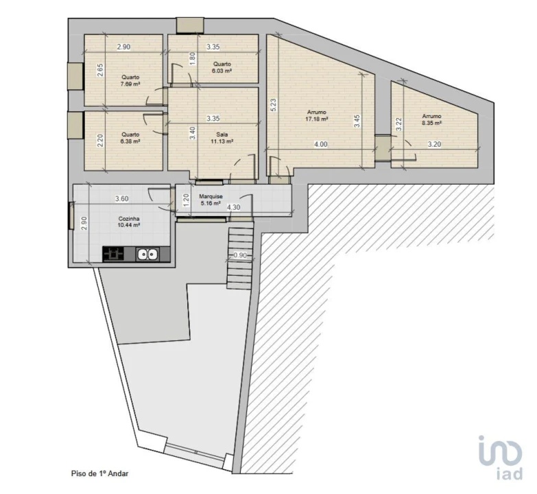 Moradia T3 para Venda em Vila Nova Foto 3