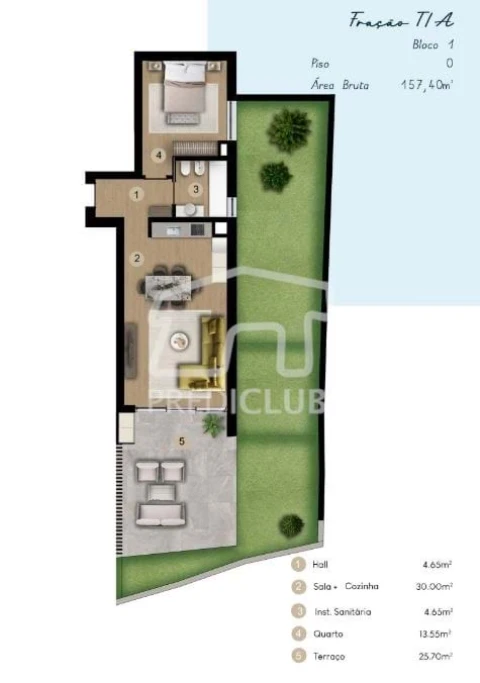 Apartamento T3 para Venda em São Martinho