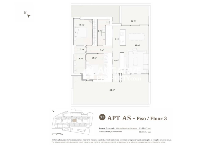 Apartamento T2 para Venda em Quarteira Foto 22