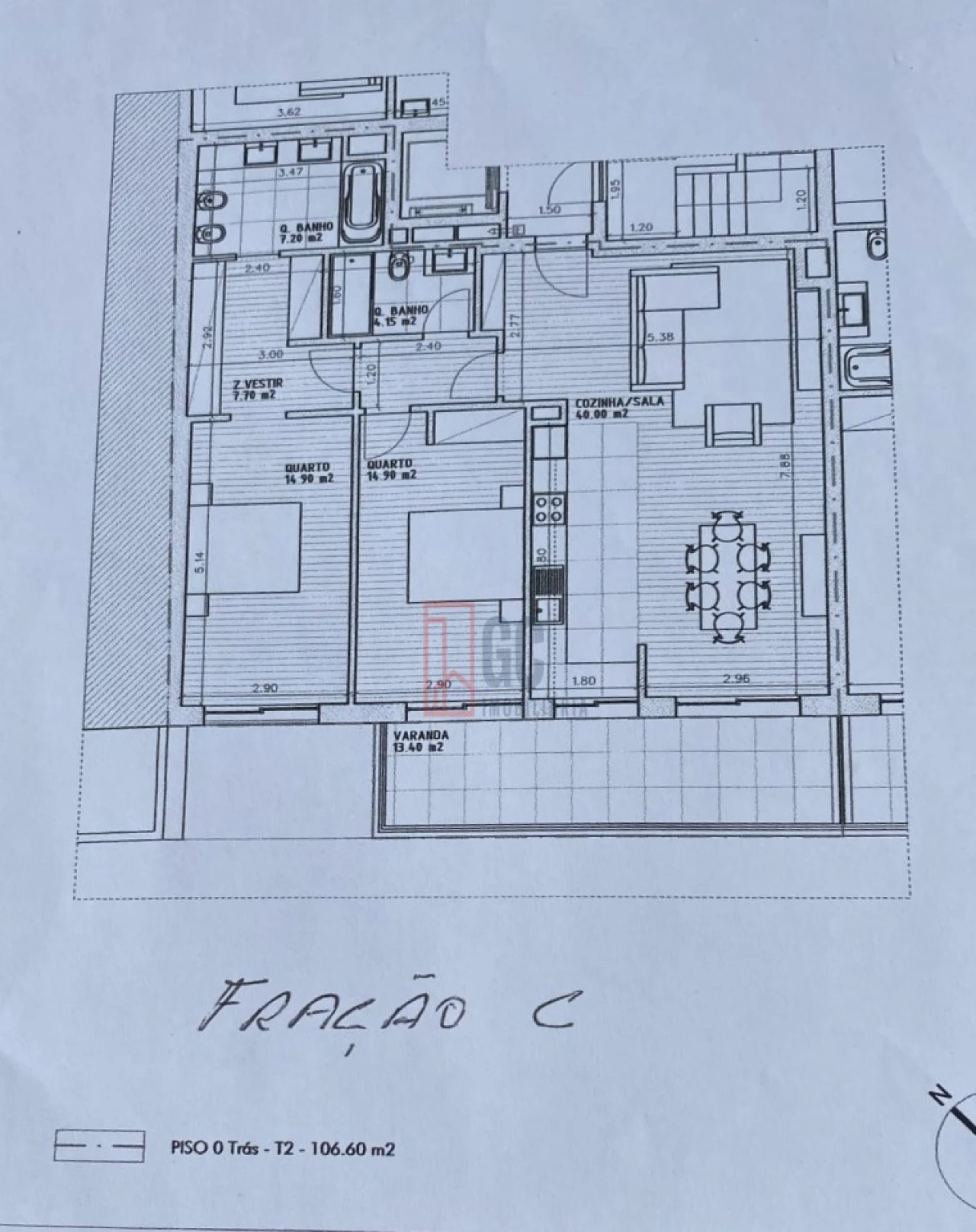 Apartamento T2 para Venda em Mafamude e Vilar do Paraíso Foto 16