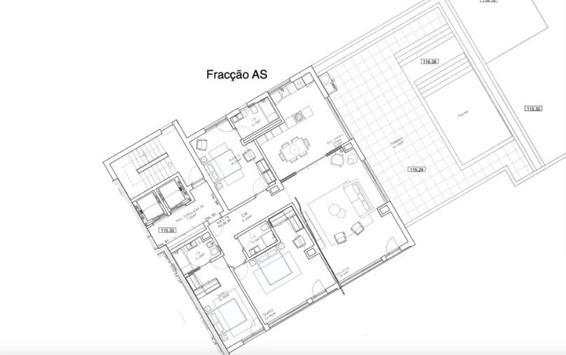 Apartamento T3 para Venda em Camara de Lobos Planta 1