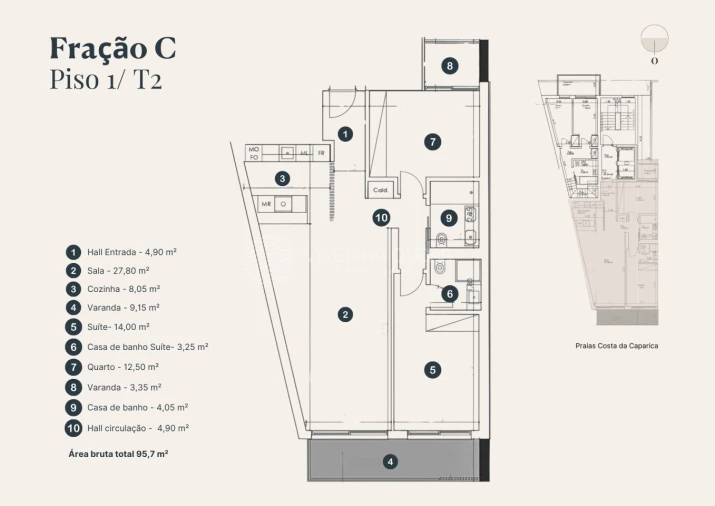 Apartamento T2 para Venda em Costa da Caparica Foto 25