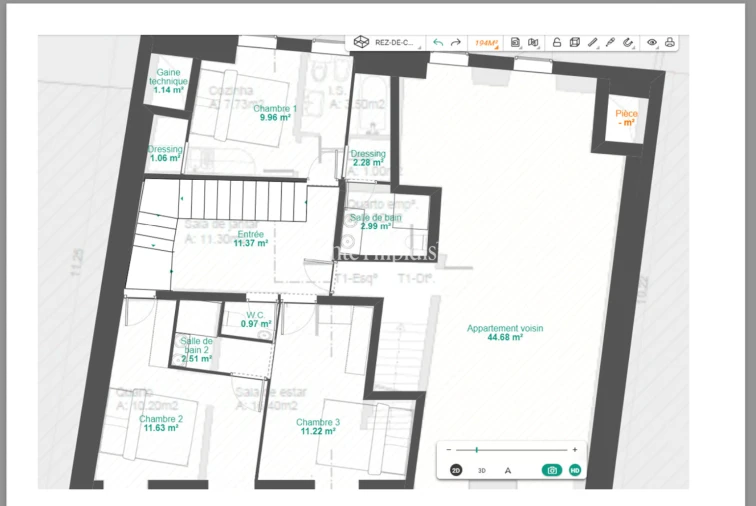 Apartamento T3 para Venda em Estrela Planta 1