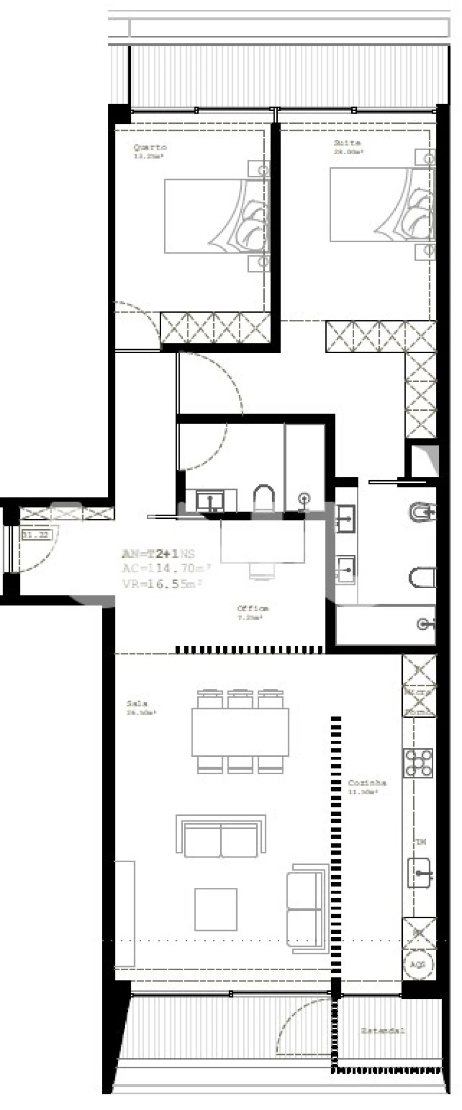 Apartamento T2 para Venda em Glória e Vera Cruz Foto 10