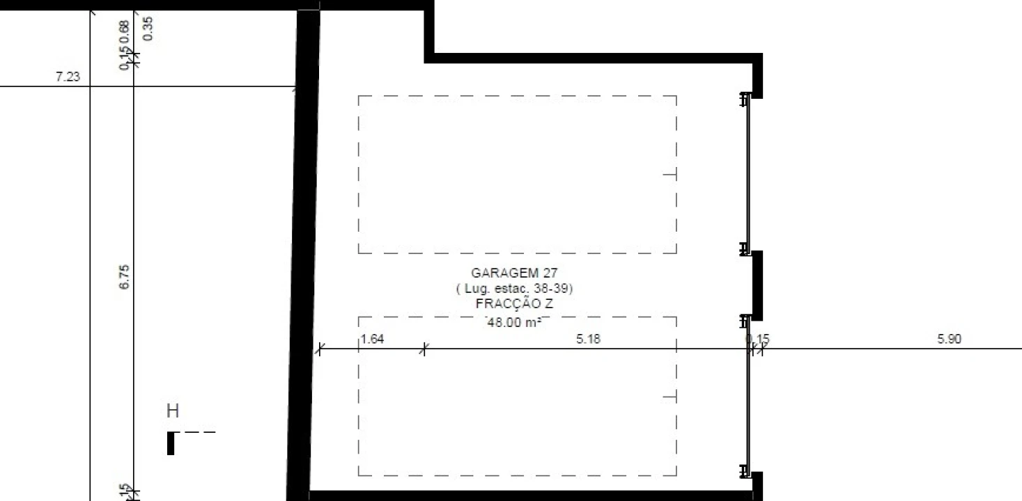 Apartamento T2 para Venda em Conceição e Cabanas de Tavira Planta 2