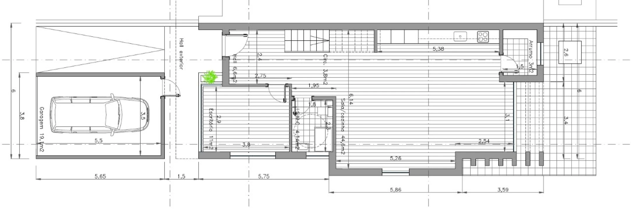 Moradia T4 para Venda em Aradas Planta 2