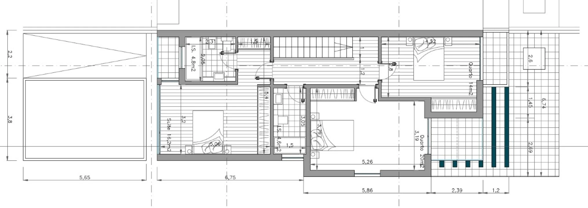 Moradia T4 para Venda em Aradas Planta 3