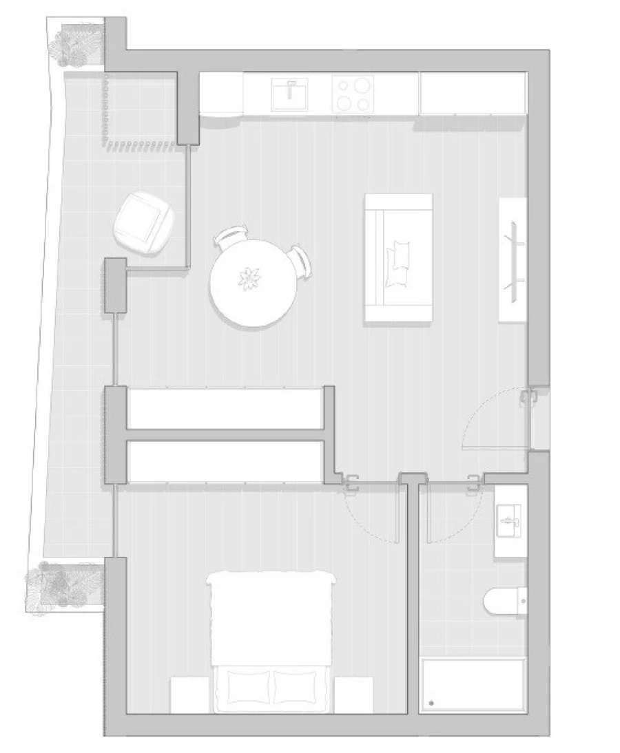 Apartamento T1 para Venda em Gafanha da Boa Hora Planta 7