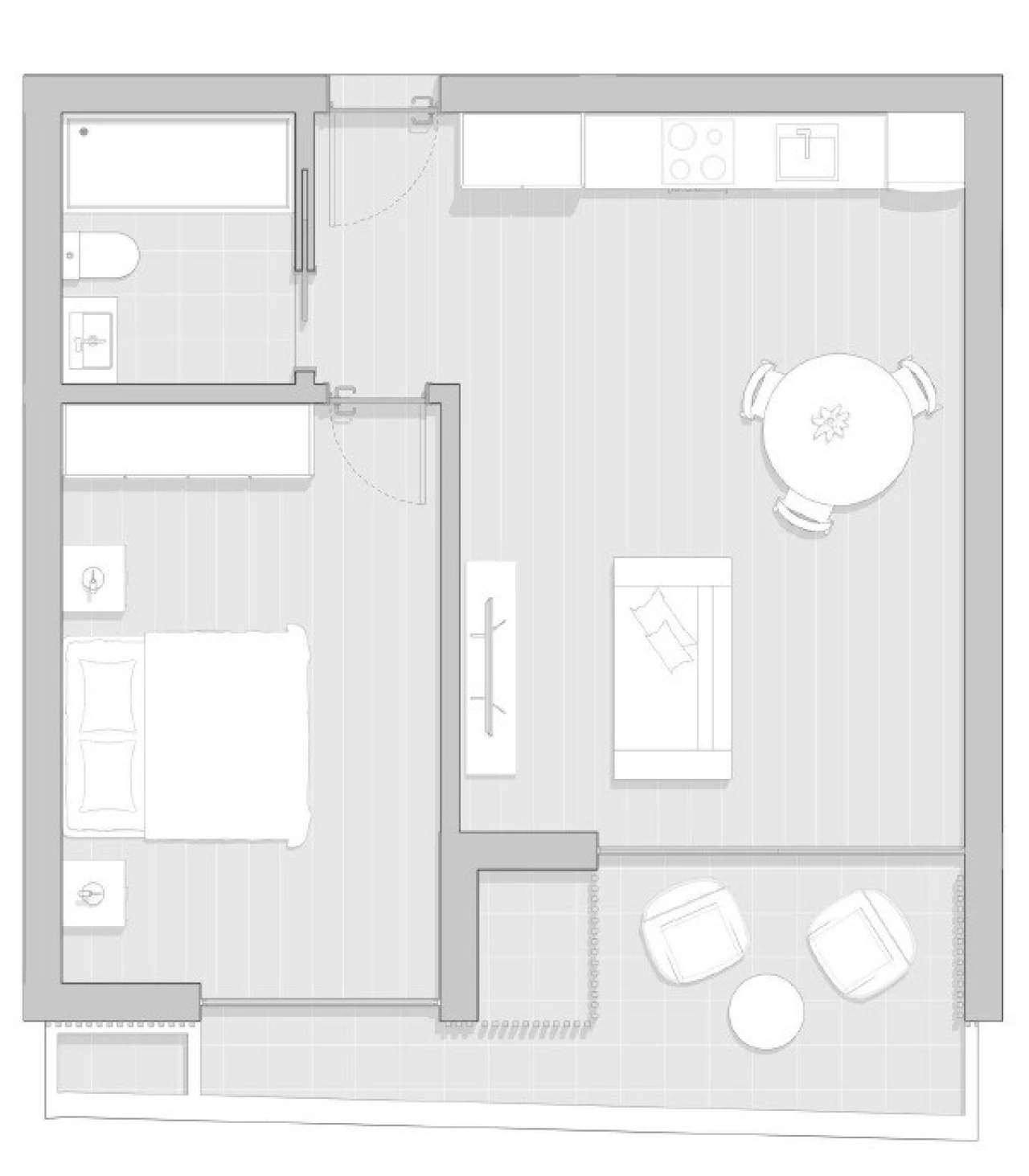 Apartamento T1 para Venda em Gafanha da Boa Hora Planta 12