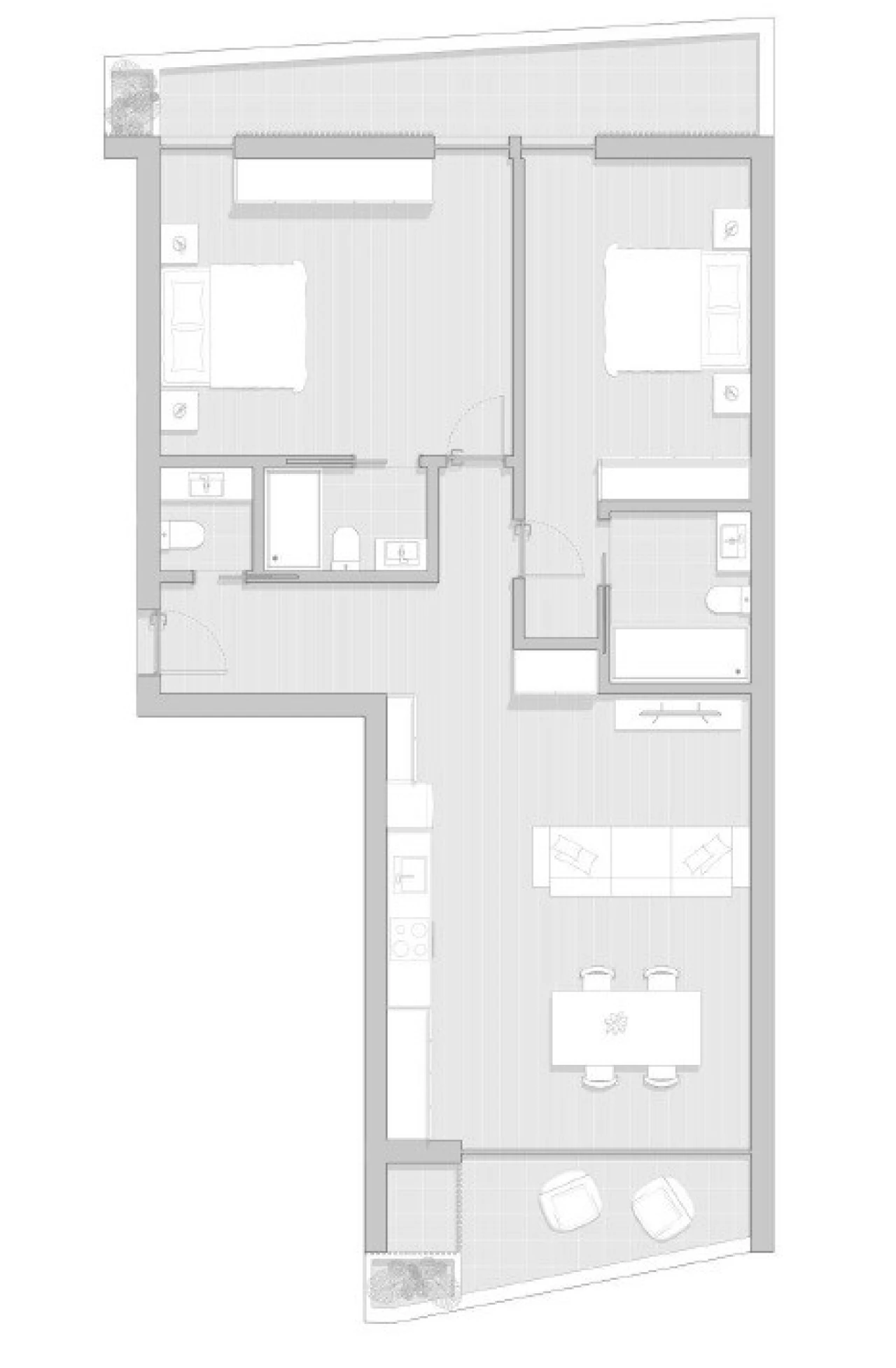 Apartamento T2 para Venda em Gafanha da Boa Hora Planta 7