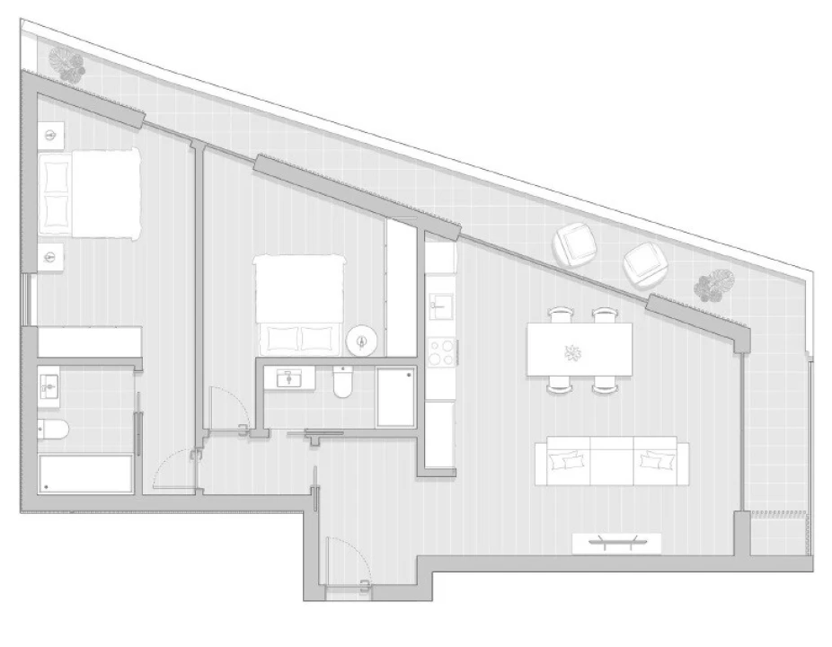 Apartamento T2 para Venda em Gafanha da Boa Hora Planta 3