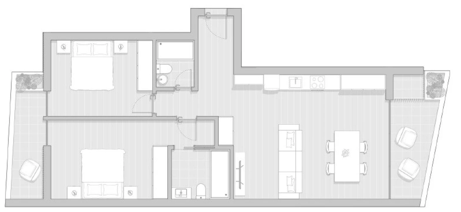 Apartamento T2 para Venda em Gafanha da Boa Hora Planta 4
