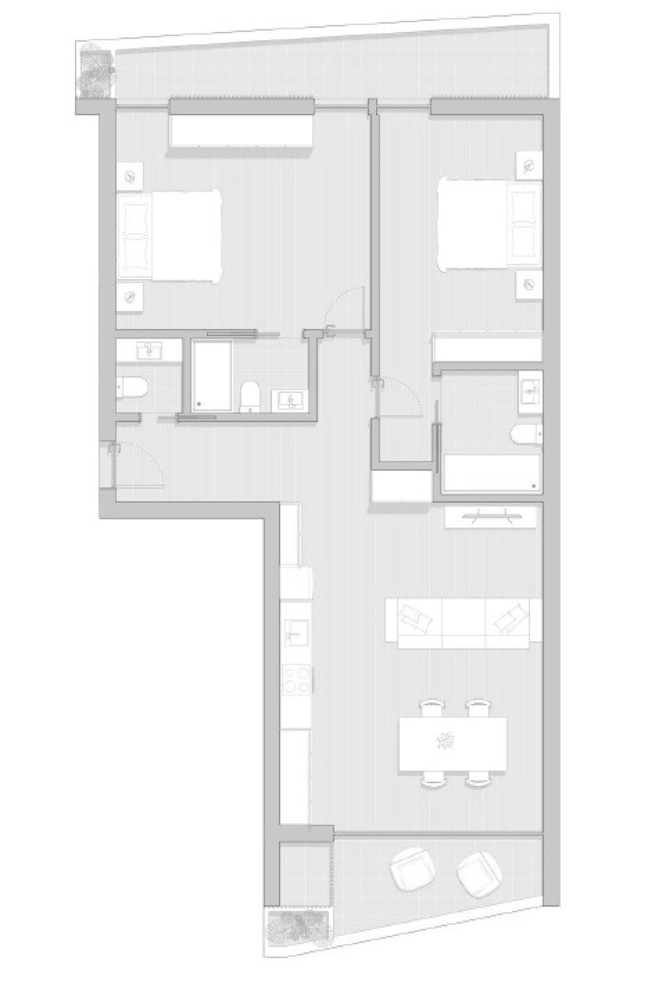 Apartamento T2 para Venda em Gafanha da Boa Hora Planta 7