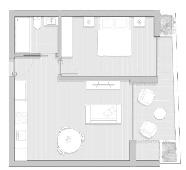 Apartamento T1 para Venda em Gafanha da Boa Hora Planta 9