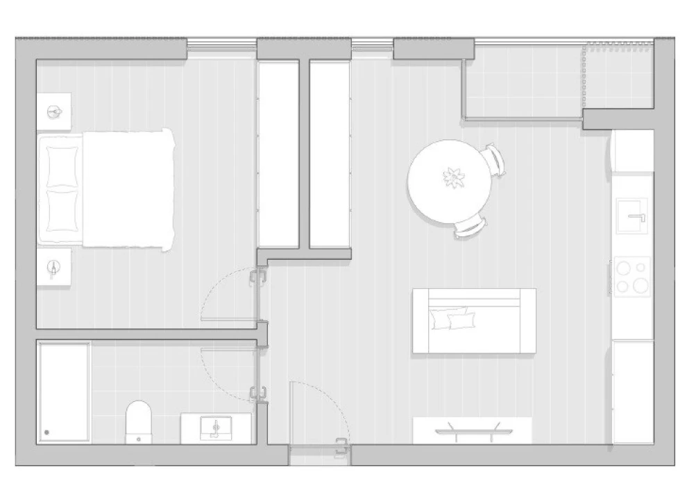 Apartamento T1 para Venda em Gafanha da Boa Hora Planta 2