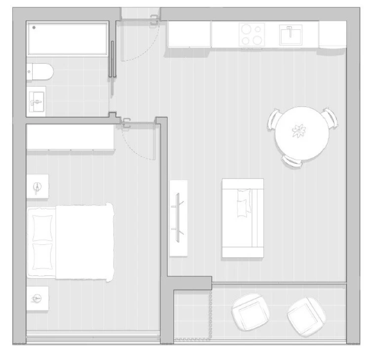 Apartamento T1 para Venda em Gafanha da Boa Hora Planta 4