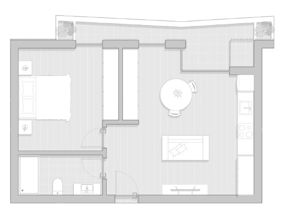 Apartamento T1 para Venda em Gafanha da Boa Hora Planta 8