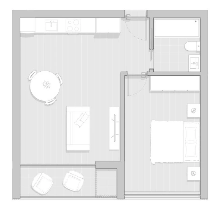 Apartamento T1 para Venda em Gafanha da Boa Hora Planta 6