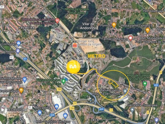 Terreno para Venda em Vilar de Andorinho Foto 13